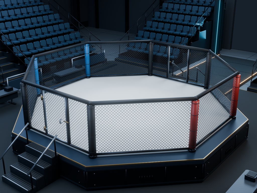 【期間限定価格】3D格闘技MMA会場blender・FBX背景素材