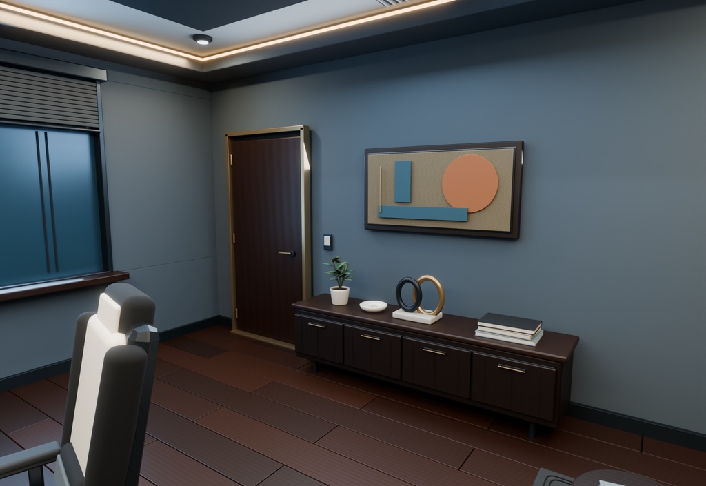 【期間限定価格】3Dゲーム部屋 配信者 blender・FBX背景素材