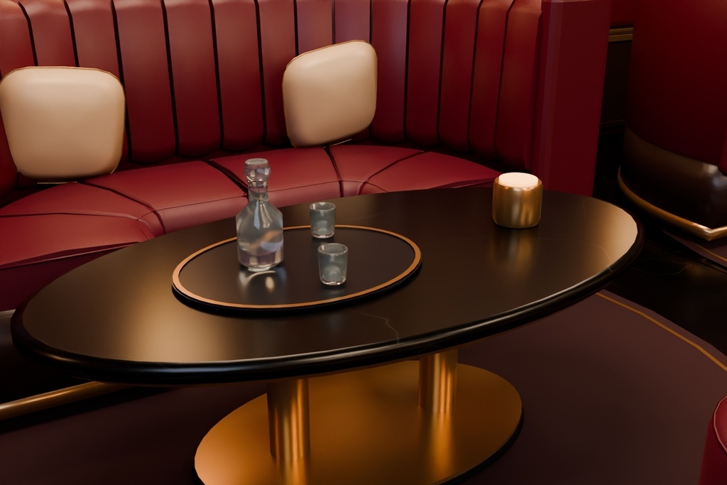 【期間限定価格】3Dキャバクラ内装FBX背景素材blender