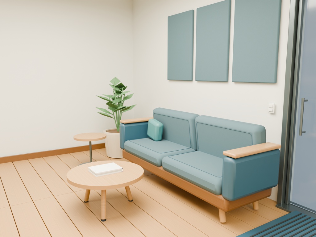 【期間限定価格】3D学習塾 教室 内装 FBX背景素材 blender