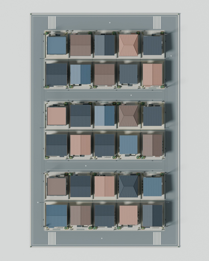 【期間限定価格】3D住宅街 高品質FBX背景素材 blender