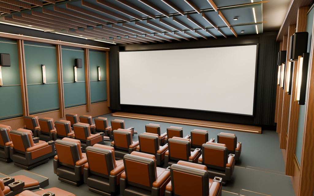 【期間限定価格】3Dプレミアムシート映画館 高品質blender・FBX背景素材