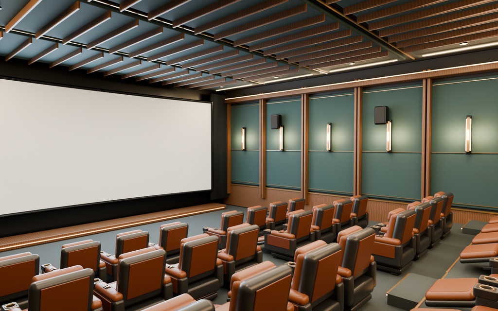 【期間限定価格】3Dプレミアムシート映画館 高品質blender・FBX背景素材