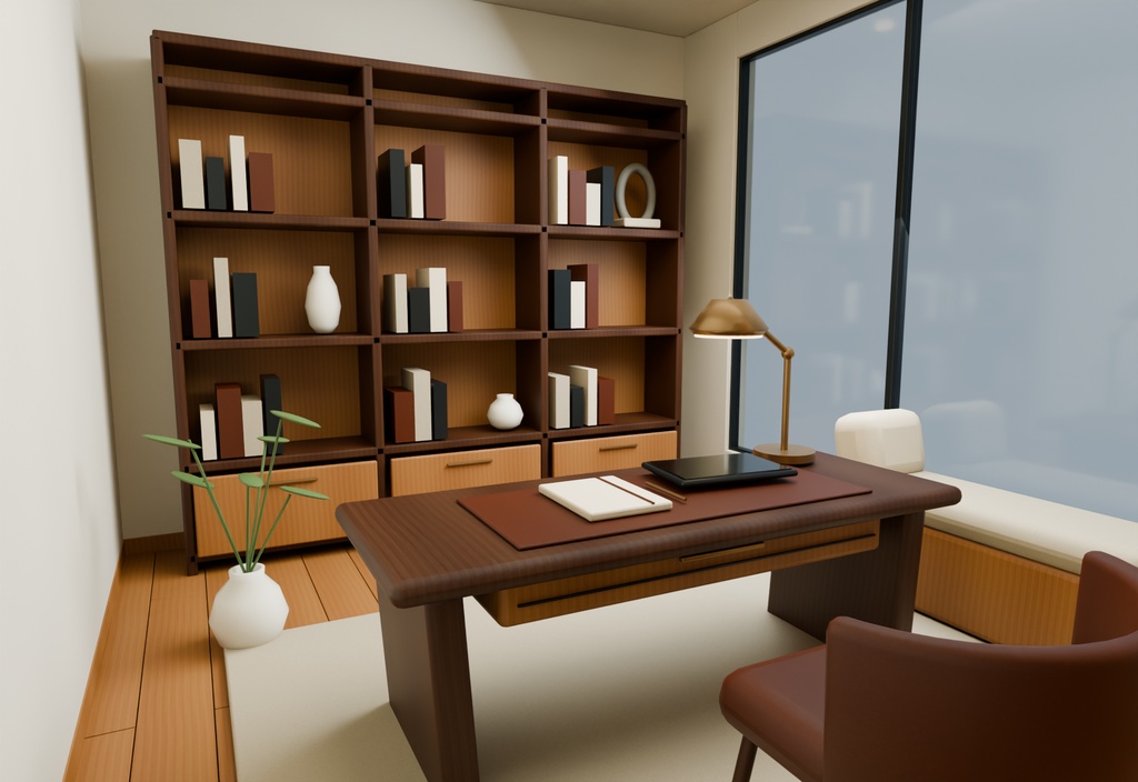 【期間限定価格】3Dモダンな家 内装 高品質blender・FBX背景素材