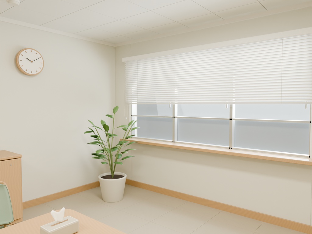 【期間限定価格】3Dカウンセリング 面談室 FBX背景素材blender