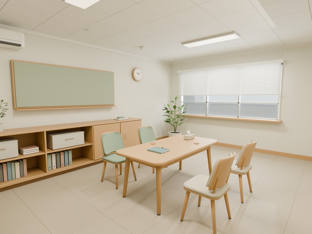 【期間限定価格】3Dカウンセリング 面談室 FBX背景素材blender