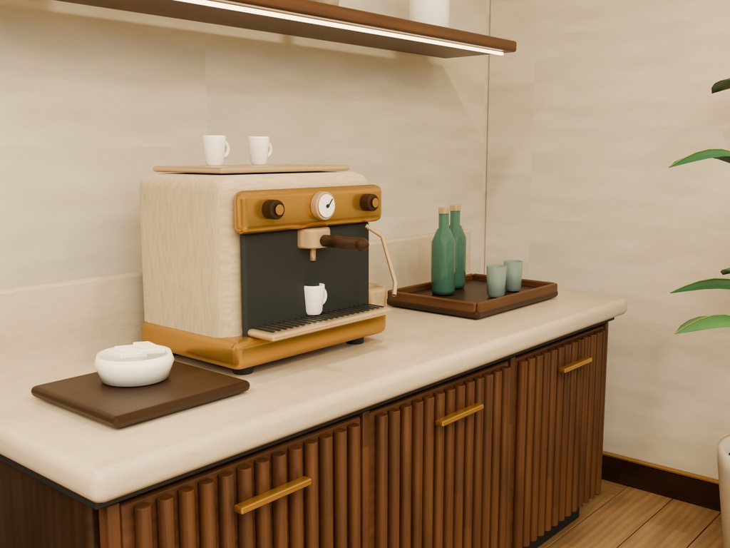 【期間限定価格】3D 芸能 楽屋内装 FBX背景素材blender