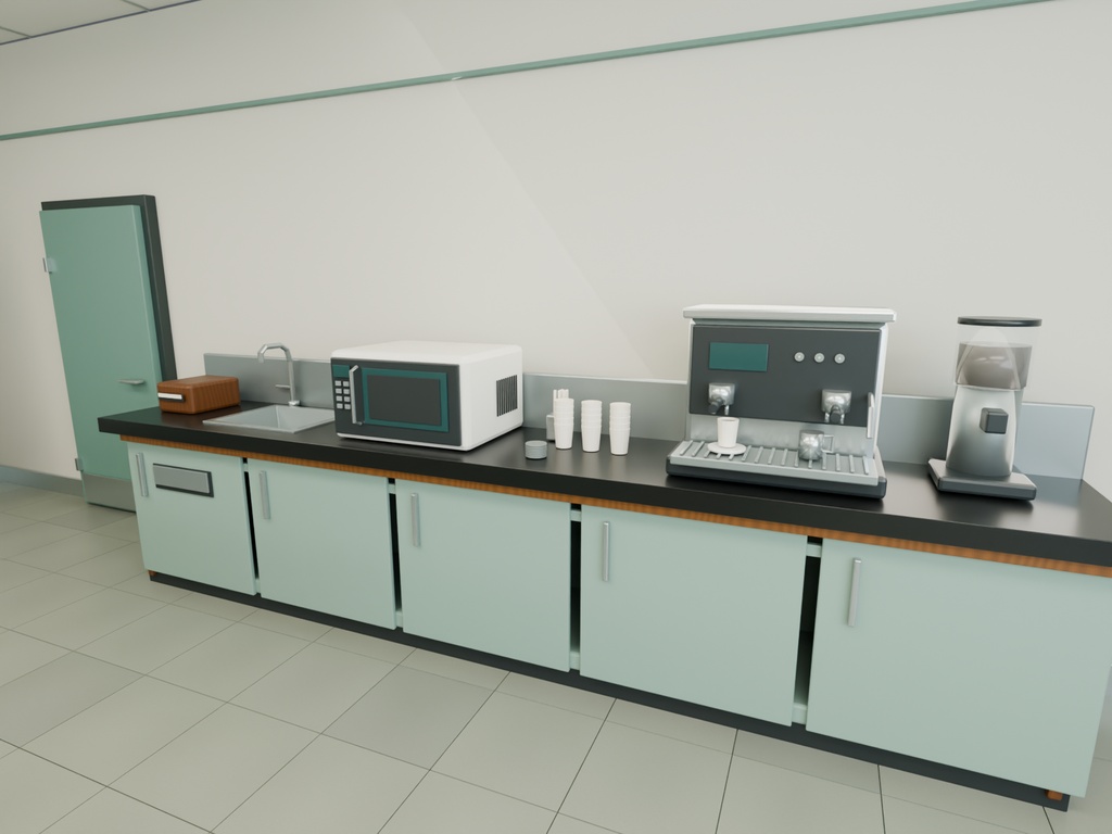 【期間限定価格】3Dコンビニ内装 高品質 FBX背景素材 blender
