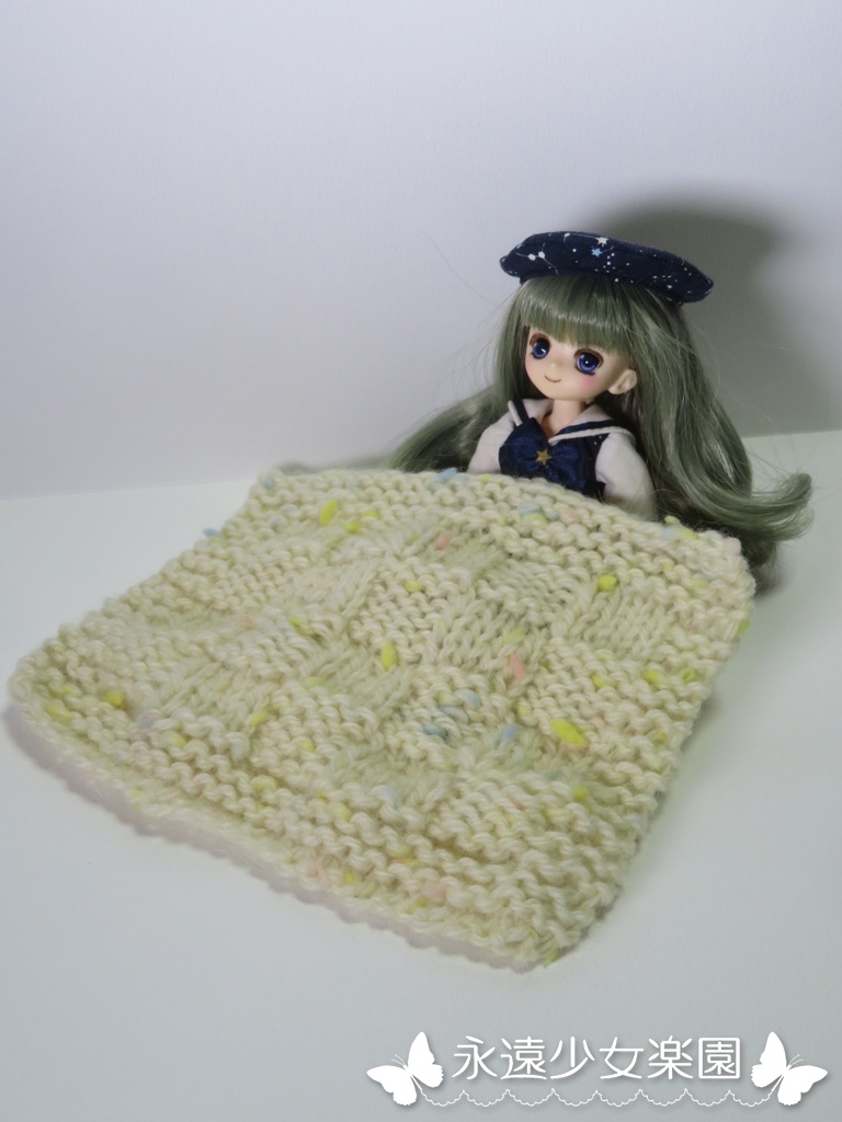 ドールサイズ ニットブランケット【KNI-004】