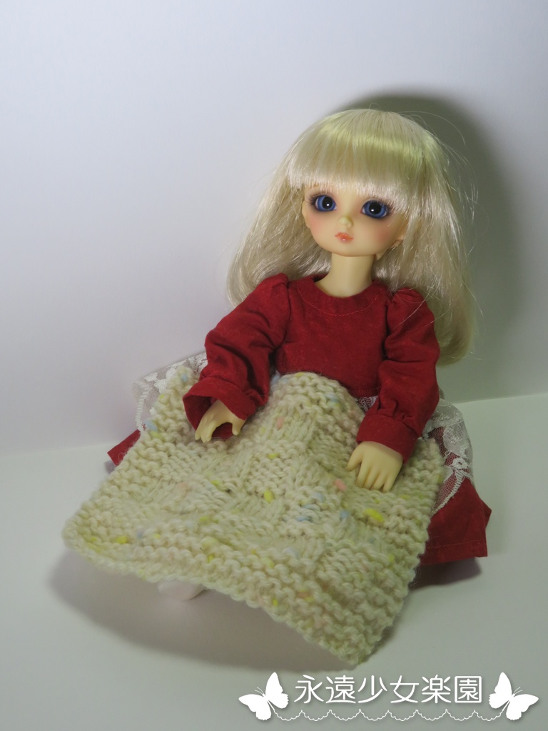 ドールサイズ ニットブランケット【KNI-004】