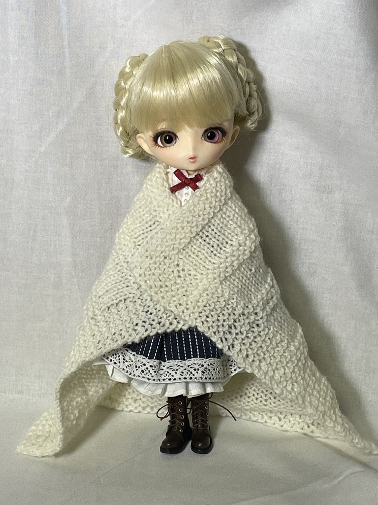 ドールサイズ ニットブランケット【KNI-006】