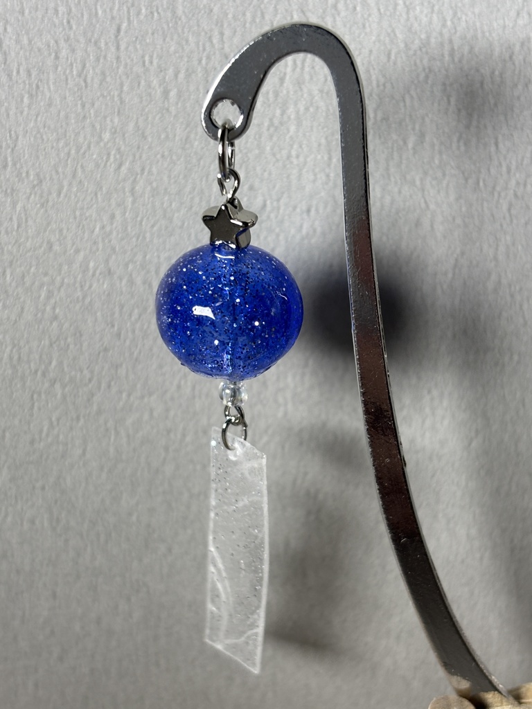 星屑の風鈴 レジンブックマーカー・ストラップ