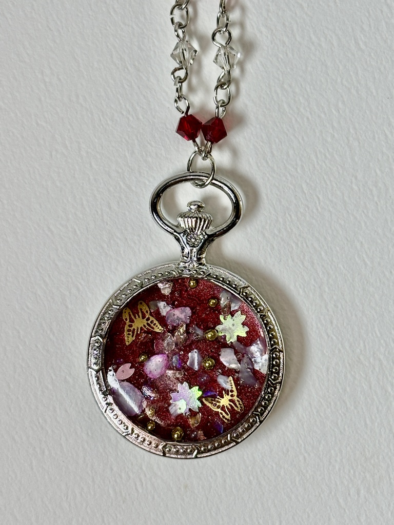 キーホルダー 冥桜時計 〜賑(にぎわい)〜