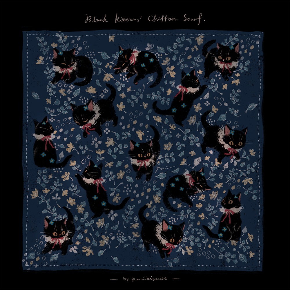 黒猫のマルチクロス