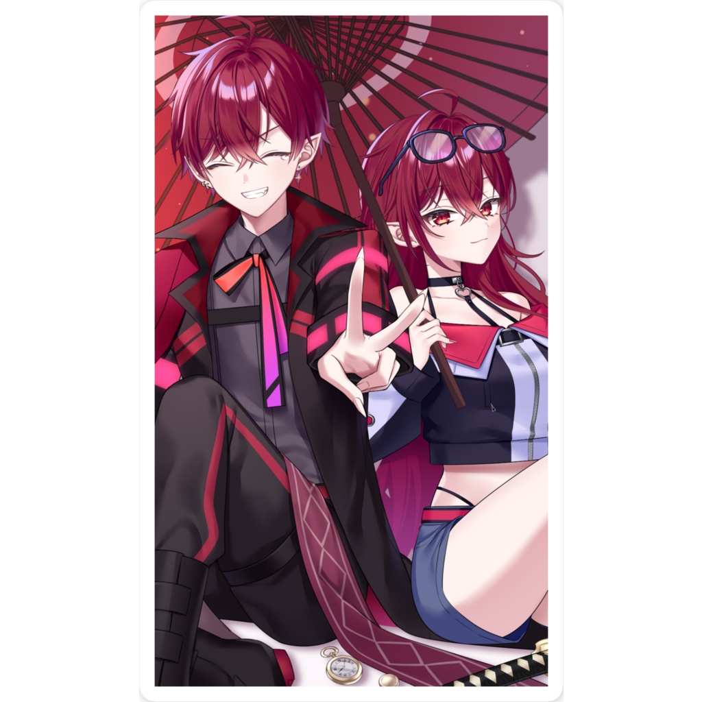 一枚絵ステッカー