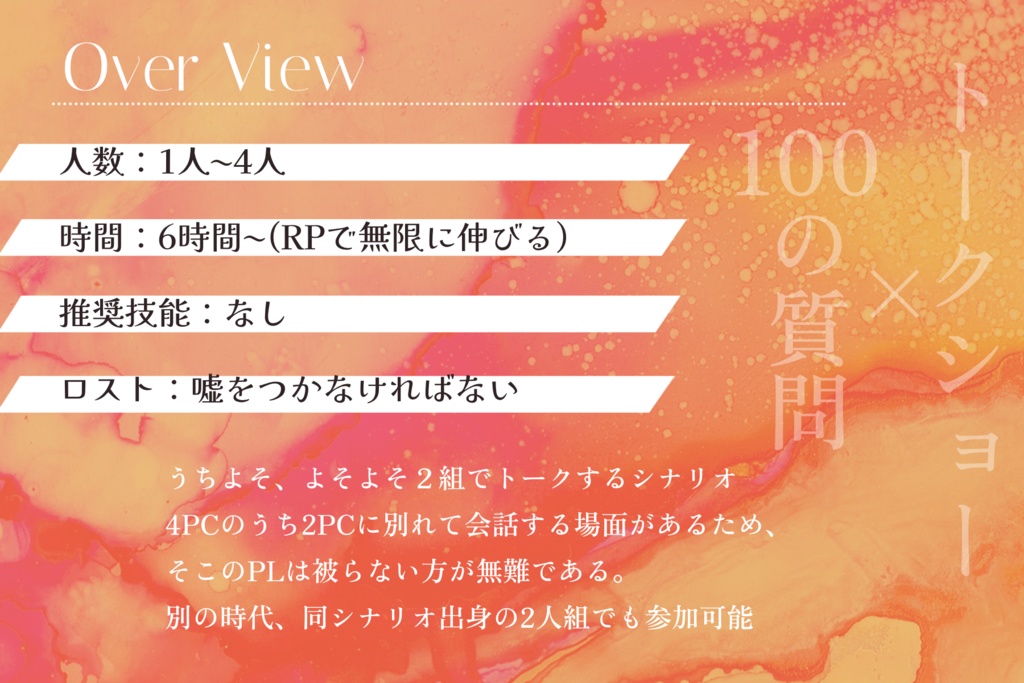 CoCシナリオ『○○deダブルトーク』SPLL:E192241