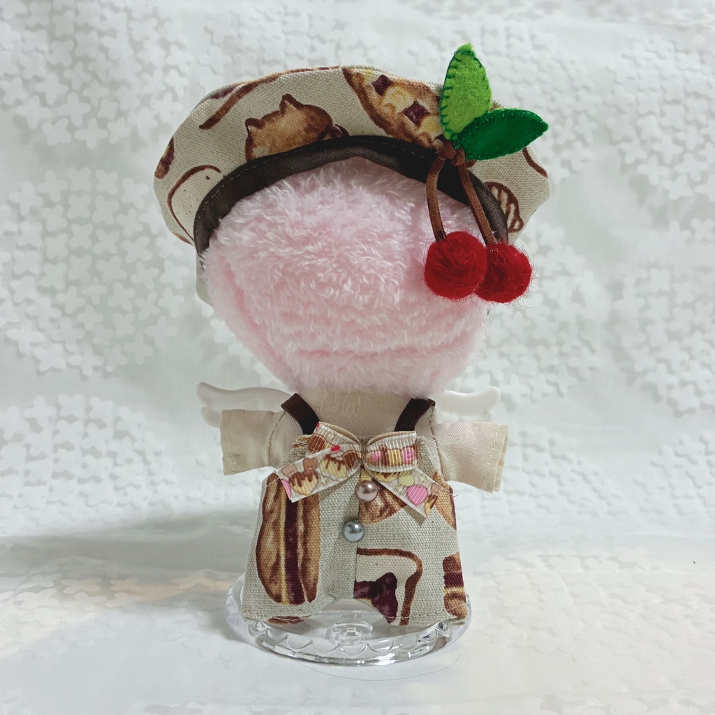 【15~16cm】バリエーション サロペット&シャツ ベレー帽 パンやさん