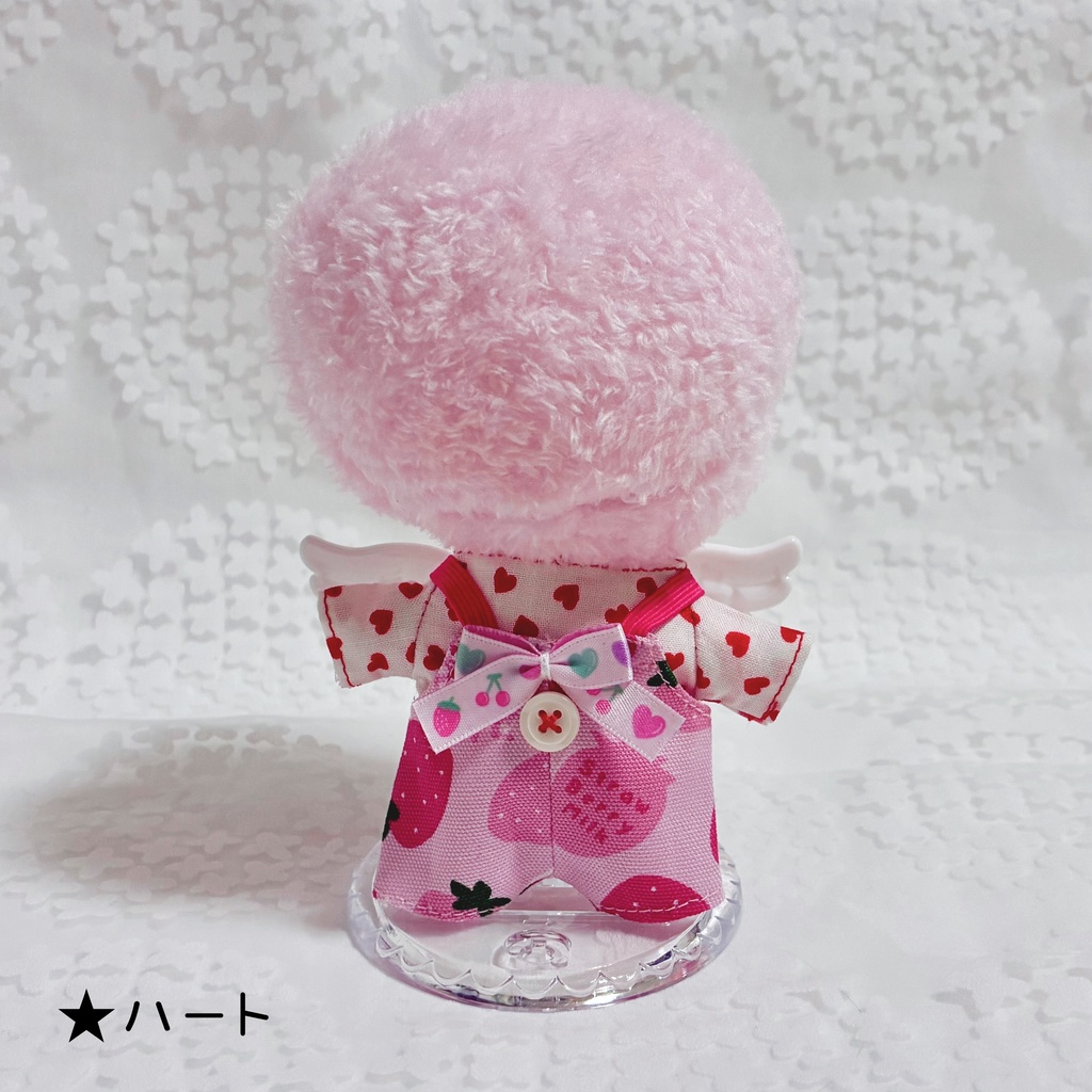 【15~16cm】バリエーション サロペット&シャツ ベレー帽 いちごちゃん