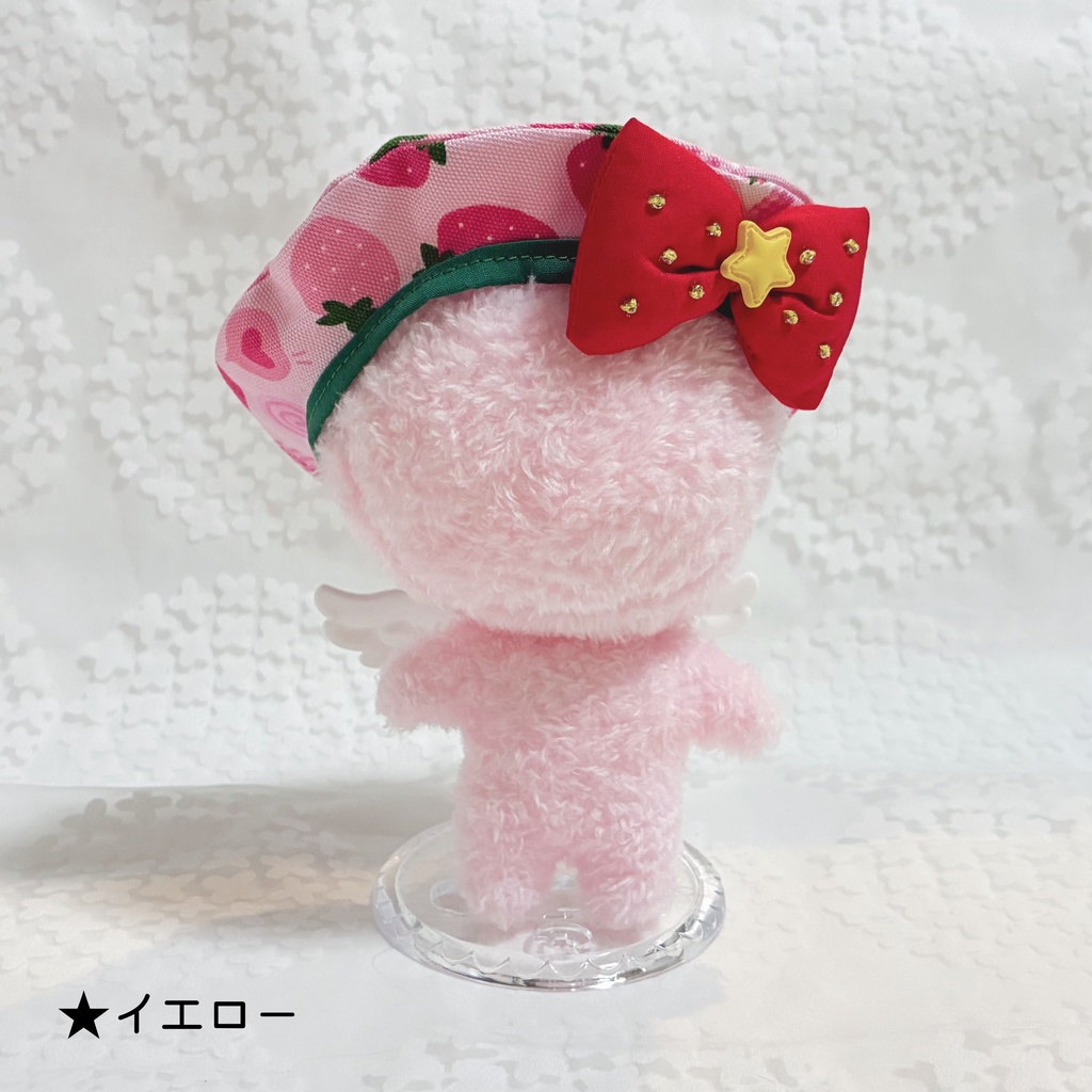 【15~16cm】バリエーション サロペット&シャツ ベレー帽 いちごちゃん