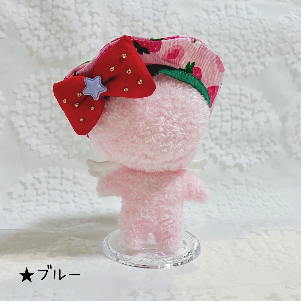 【15~16cm】バリエーション サロペット&シャツ ベレー帽 いちごちゃん