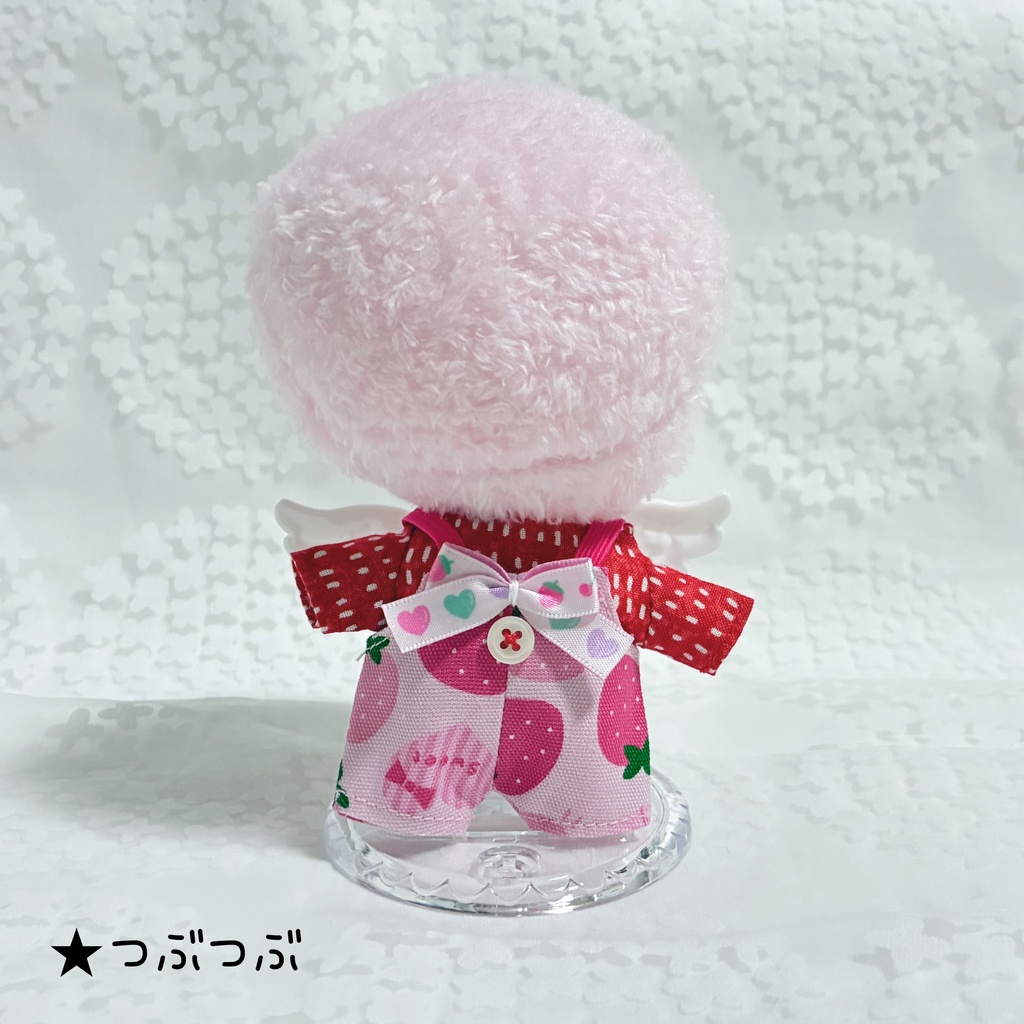 【15~16cm】バリエーション サロペット&シャツ ベレー帽 いちごちゃん