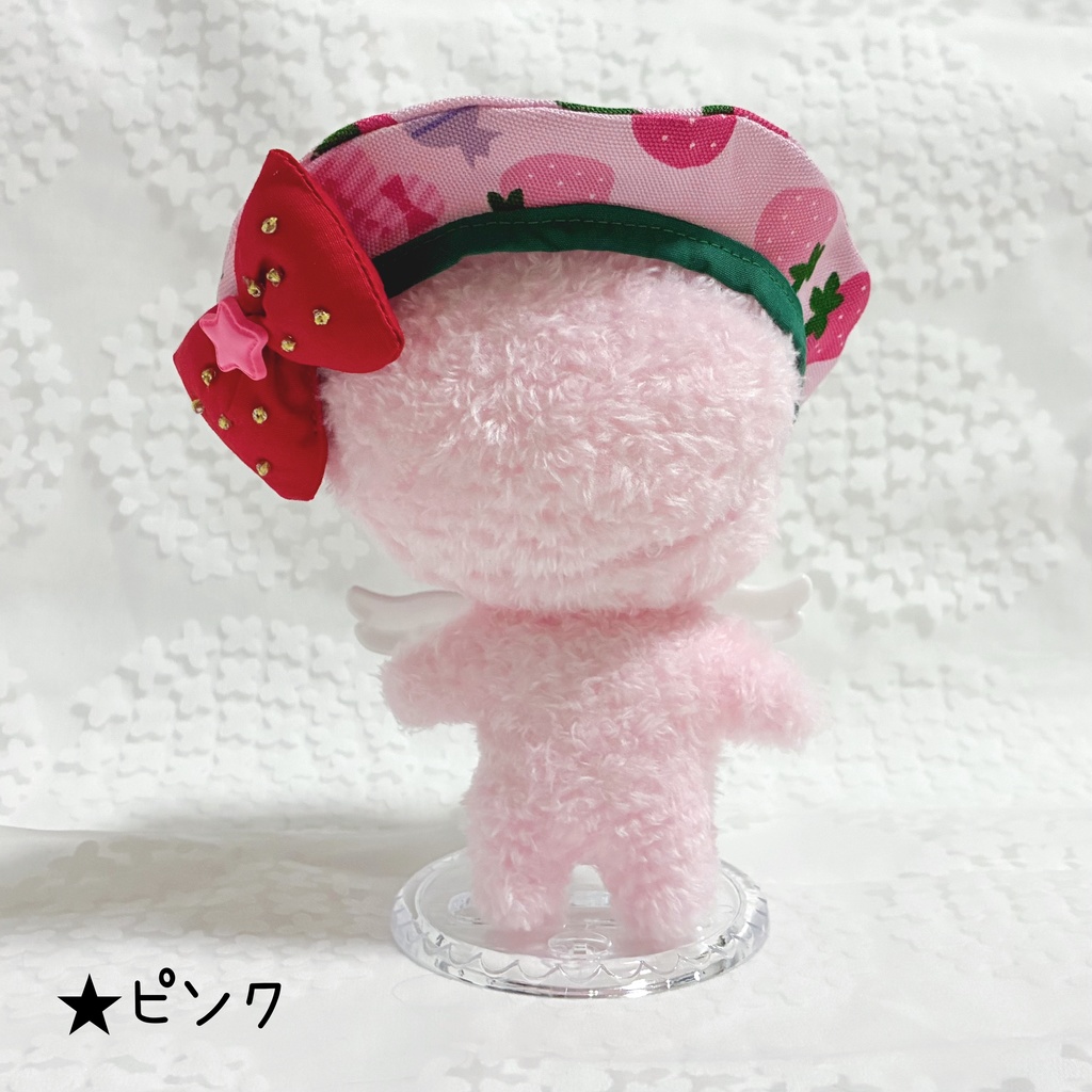 【15~16cm】バリエーション サロペット&シャツ ベレー帽 いちごちゃん