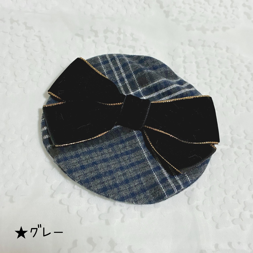 【15~16cm】バリエーション サロペット&シャツ ベレー帽 おしゃまリボン
