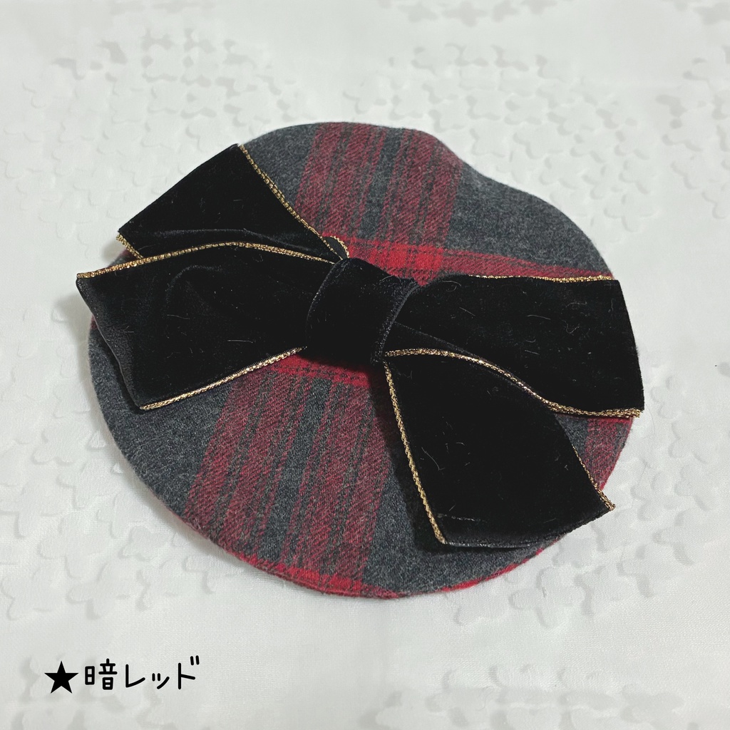 【15~16cm】バリエーション サロペット&シャツ ベレー帽 おしゃまリボン