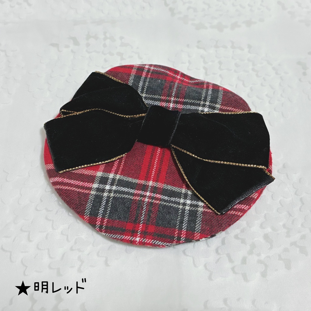 【15~16cm】バリエーション サロペット&シャツ ベレー帽 おしゃまリボン
