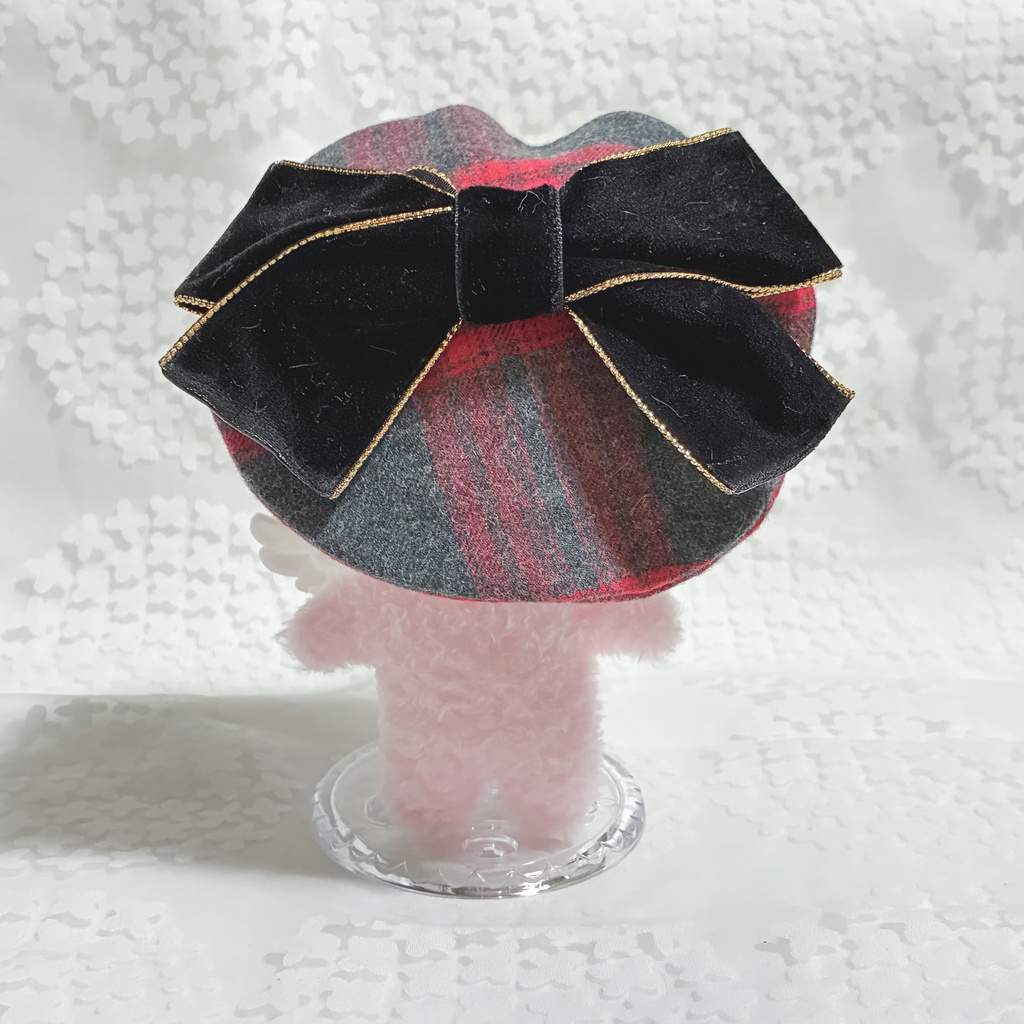 【15~16cm】バリエーション サロペット&シャツ ベレー帽 おしゃまリボン