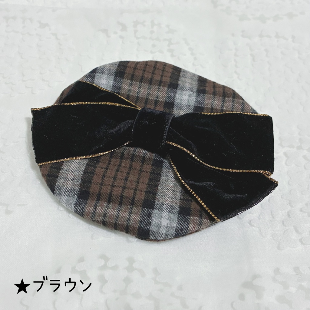 【15~16cm】バリエーション サロペット&シャツ ベレー帽 おしゃまリボン