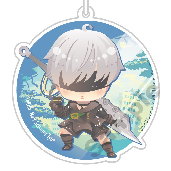 ニーアオートマタ アクリルキーホルダー(透明背景)