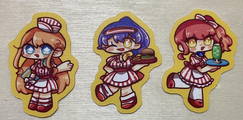 女子組ステッカーセット