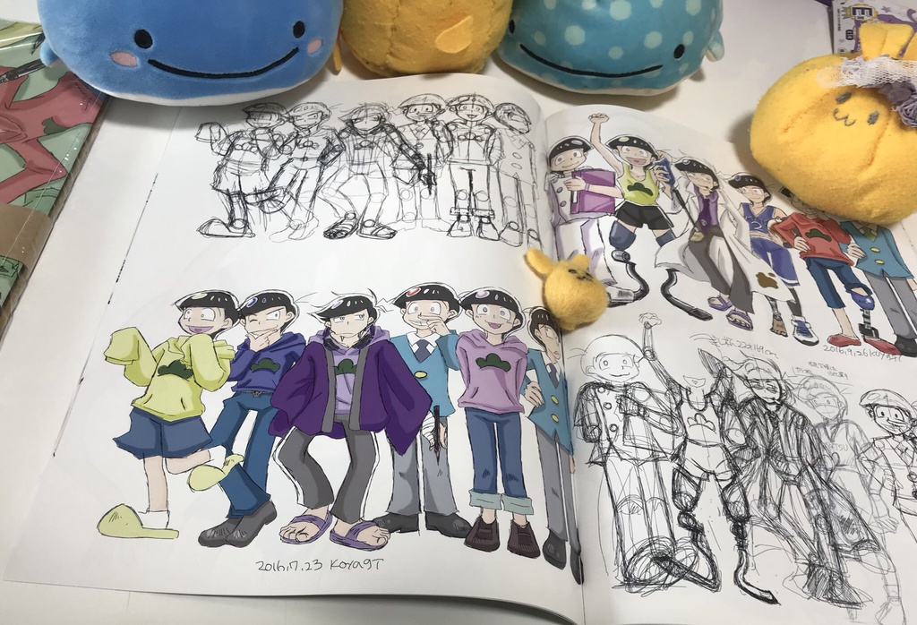 血の繋がらない松野家のイラスト集