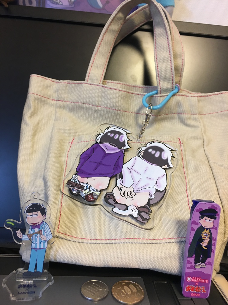 デカくて両面!俺得アクリルキーホルダー「ぎし松さん」&「アニメーター松」