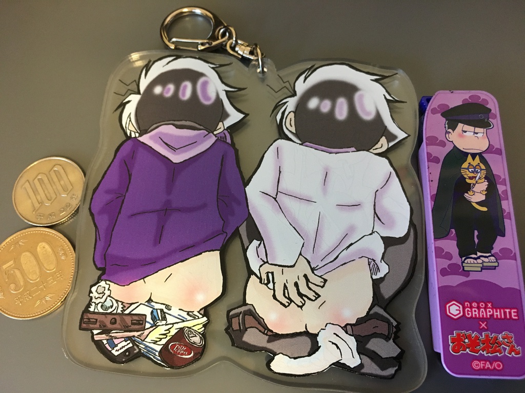 デカくて両面!俺得アクリルキーホルダー「ぎし松さん」&「アニメーター松」