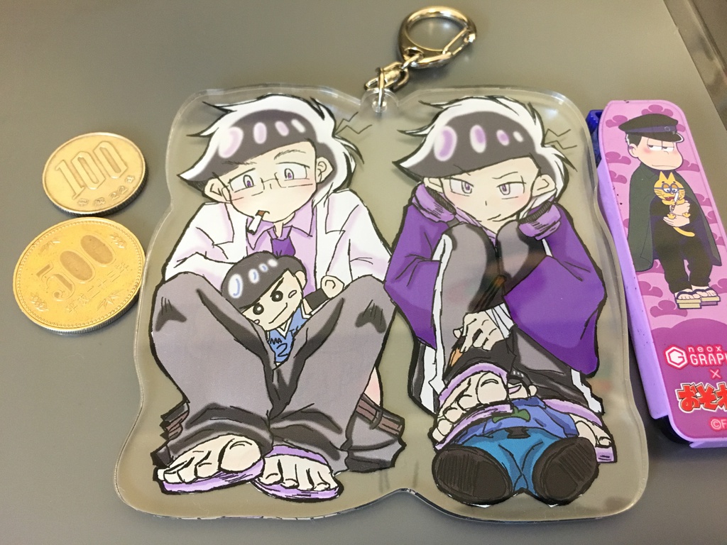 デカくて両面!俺得アクリルキーホルダー「ぎし松さん」&「アニメーター松」