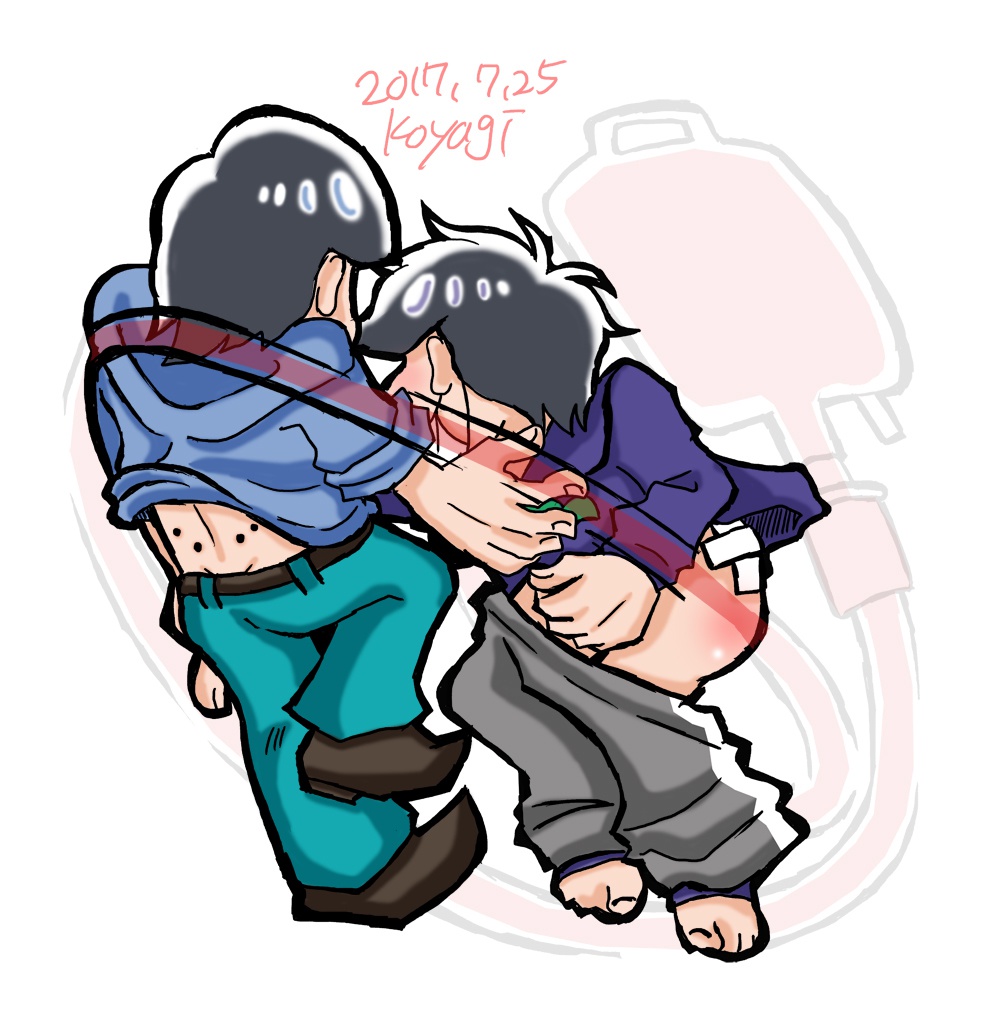 デカくて両面!俺得アクリルキーホルダー「白血四男」