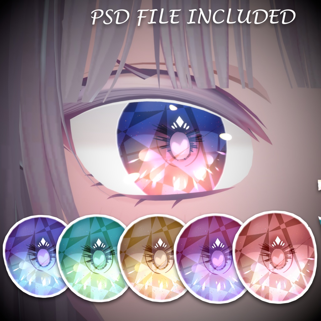 Moe萌対応】Eye+Make up Texture-Gemstone - YUAAA - BOOTH