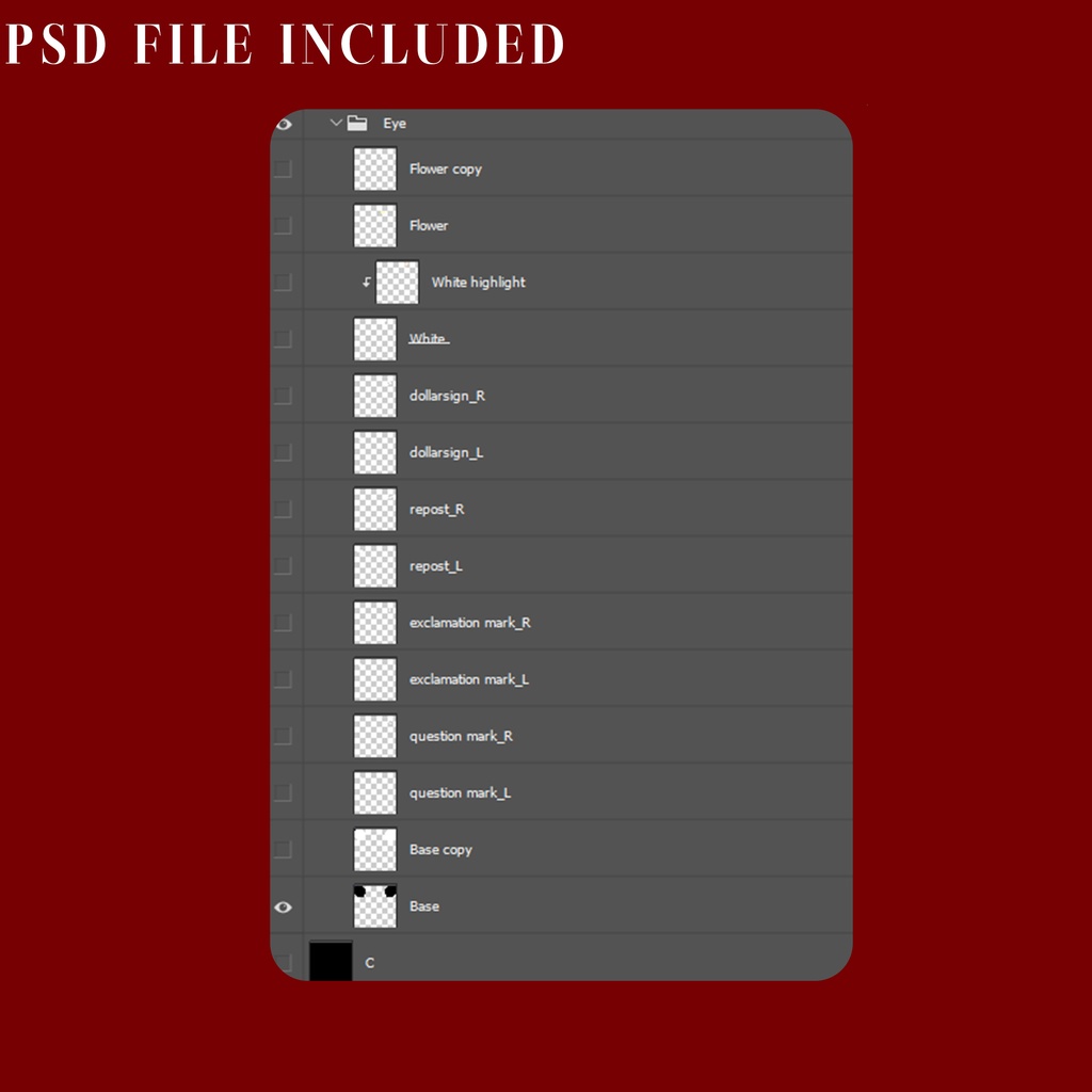 【Manuka・マヌカ対応】目テクスチャセット-Marks