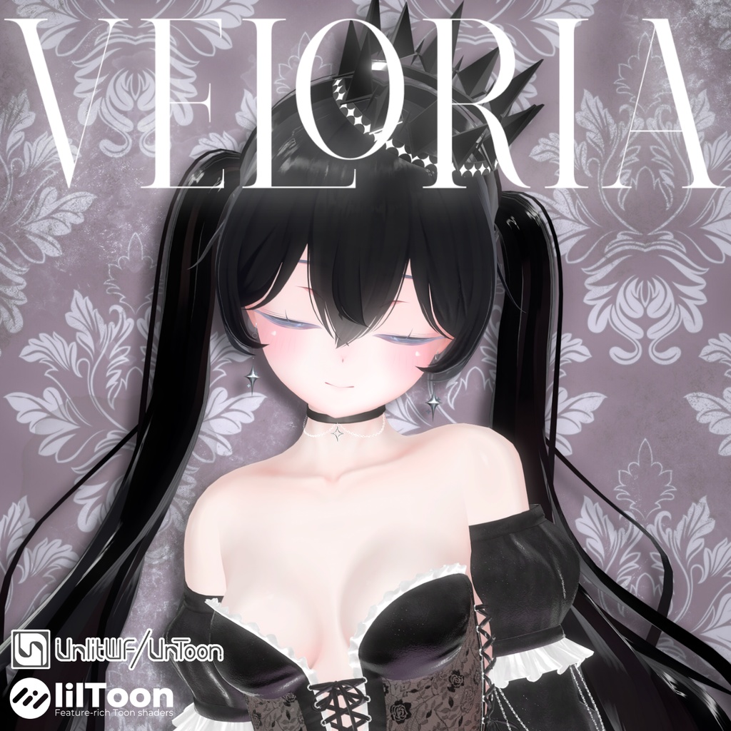 【アクセサリー】Veloria(イアリング、チョーカー、クラウン)