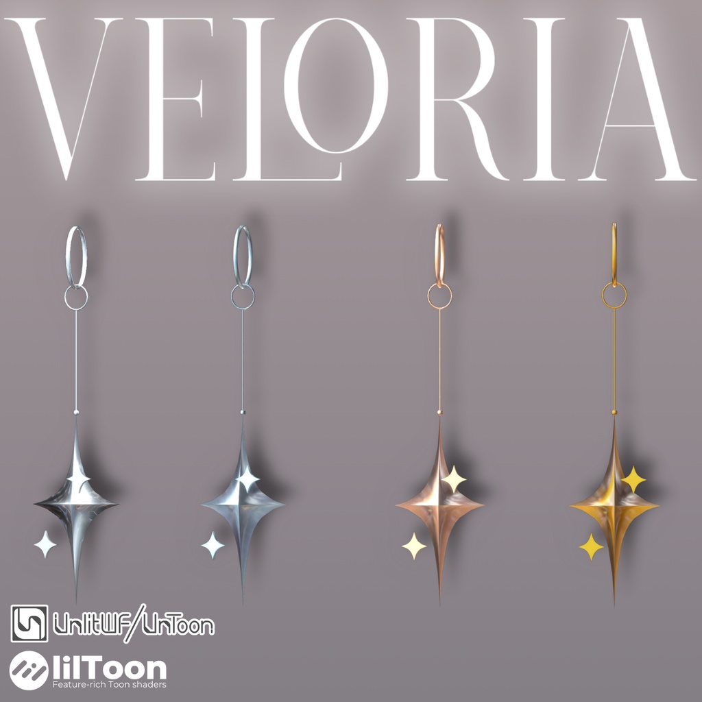 【アクセサリー】Veloria(イアリング、チョーカー、クラウン)