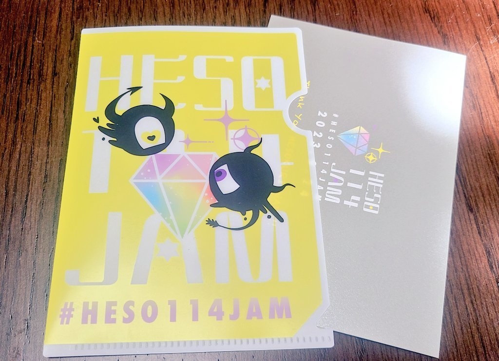 へそ114JAMステッカー&クリアファイル