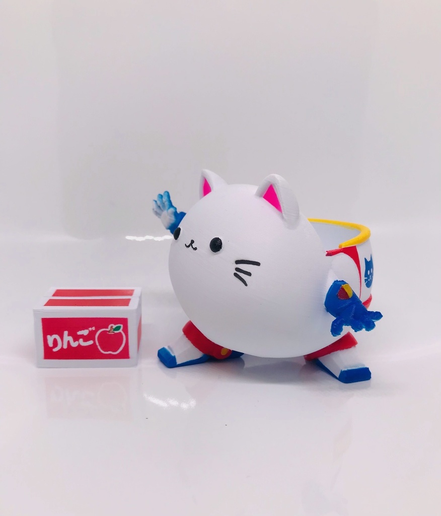 Miniニャポリタンク 01（ガチャを乗せて遊べる！・3Dプリントフィギュア）