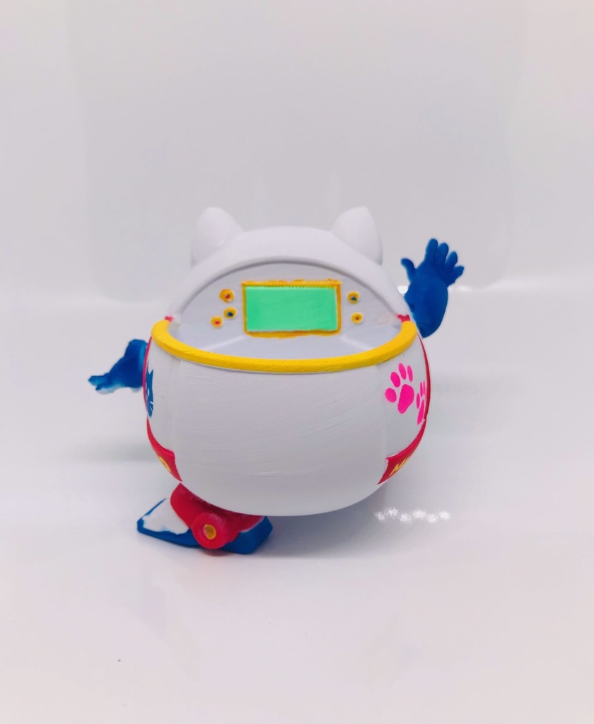 Miniニャポリタンク 01(ガチャを乗せて遊べる!・3Dプリントフィギュア)