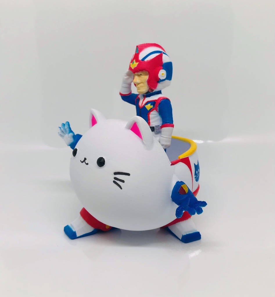 Miniニャポリタンク 01(ガチャを乗せて遊べる!・3Dプリントフィギュア)