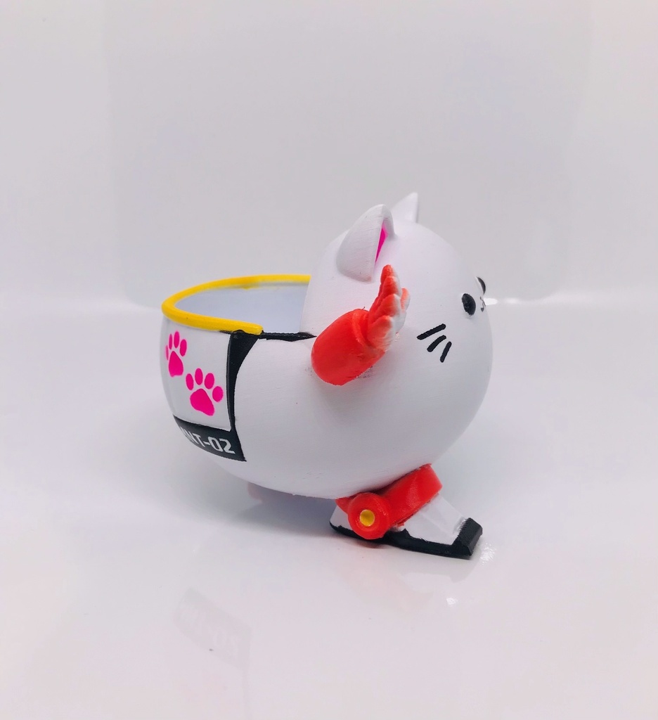 Miniニャポリタンク 02(ガチャを乗せて遊べる!3Dプリントフィギュア)