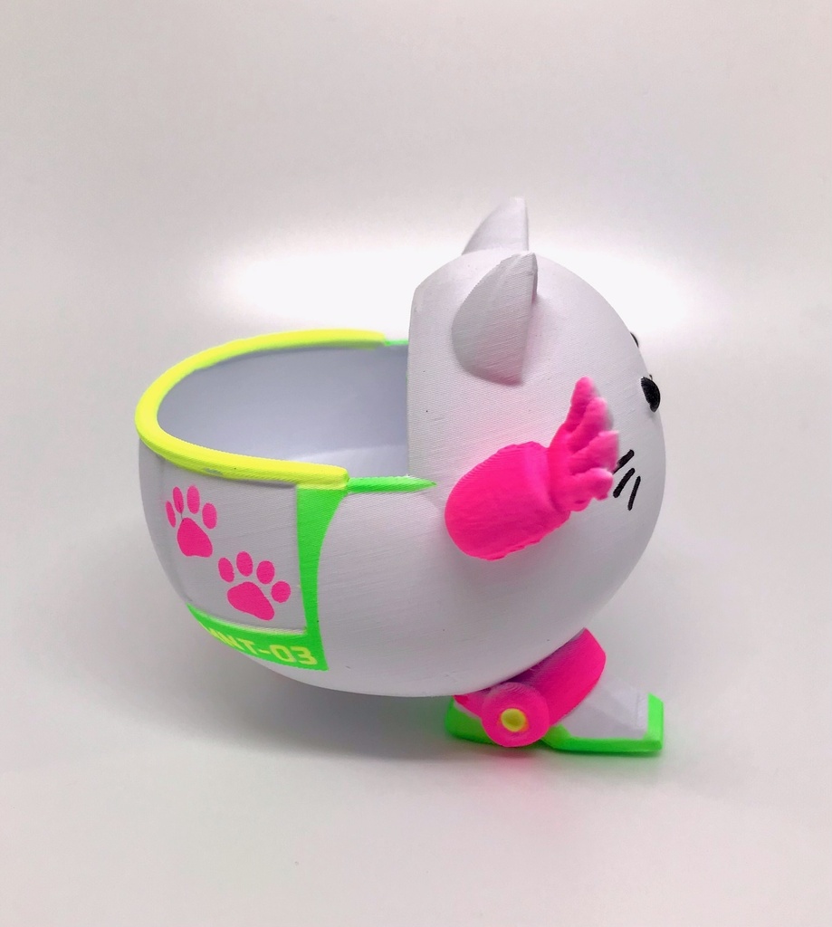 Miniニャポリタンク 03(ガチャを乗せて遊べる!3Dプリントフィギュア)