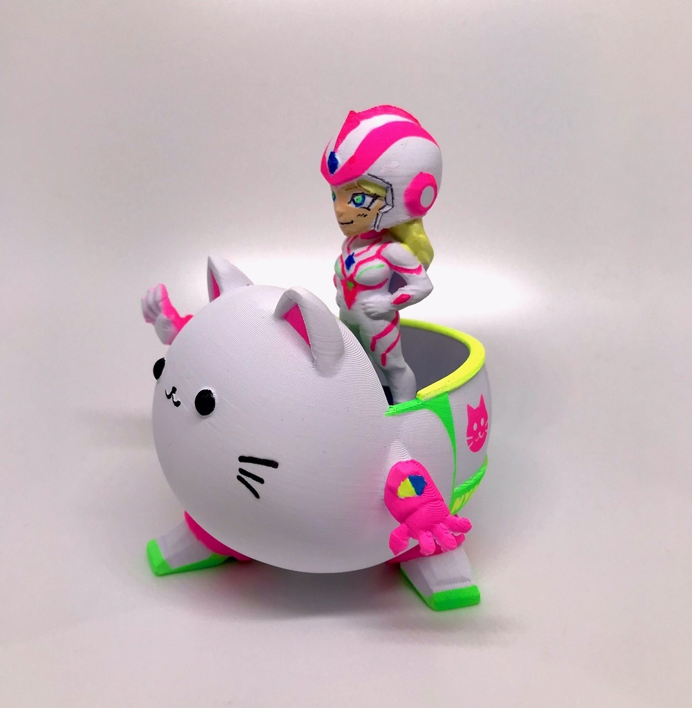 Miniニャポリタンク 03(ガチャを乗せて遊べる!3Dプリントフィギュア)