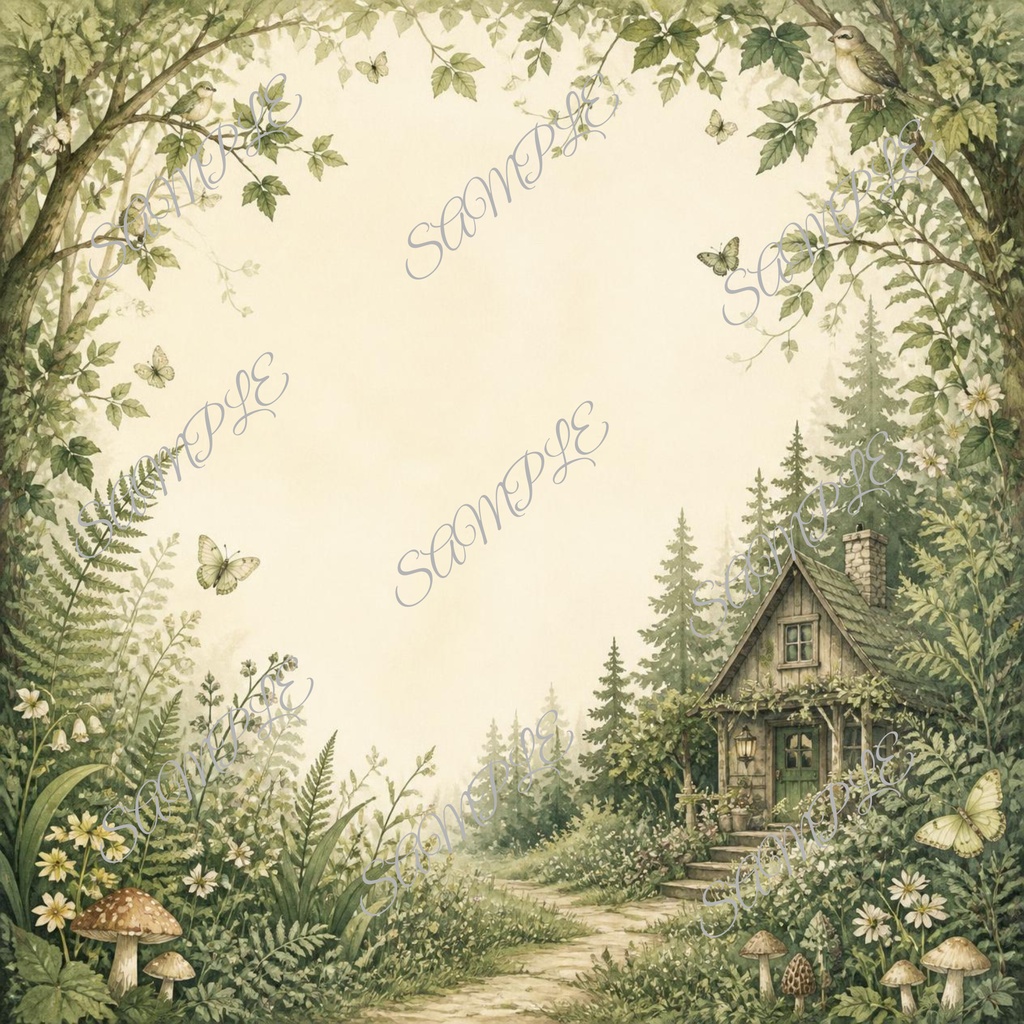 Woodland Cottage | 10 Digital Paper Set